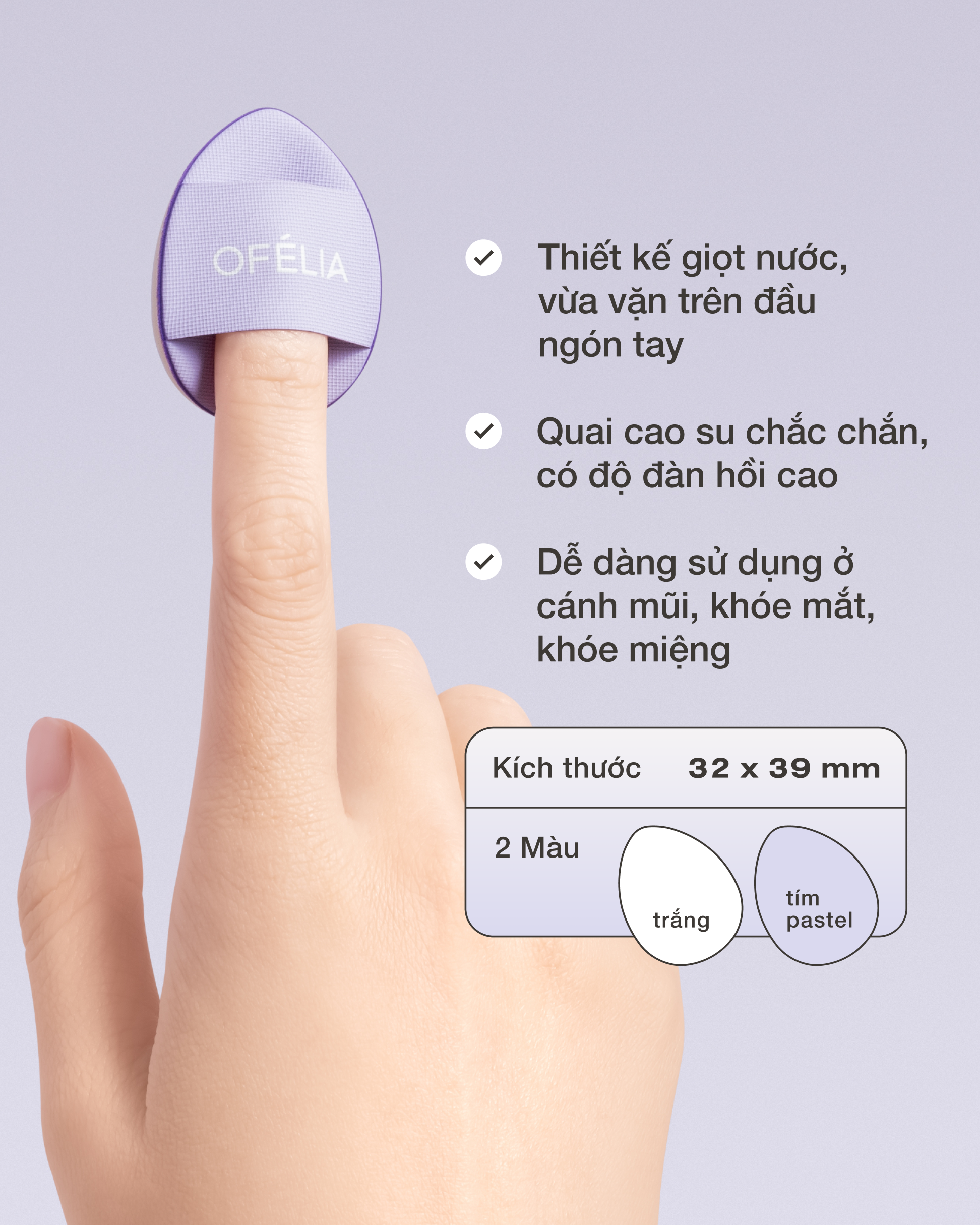 Set 2 Bông Mút Mini